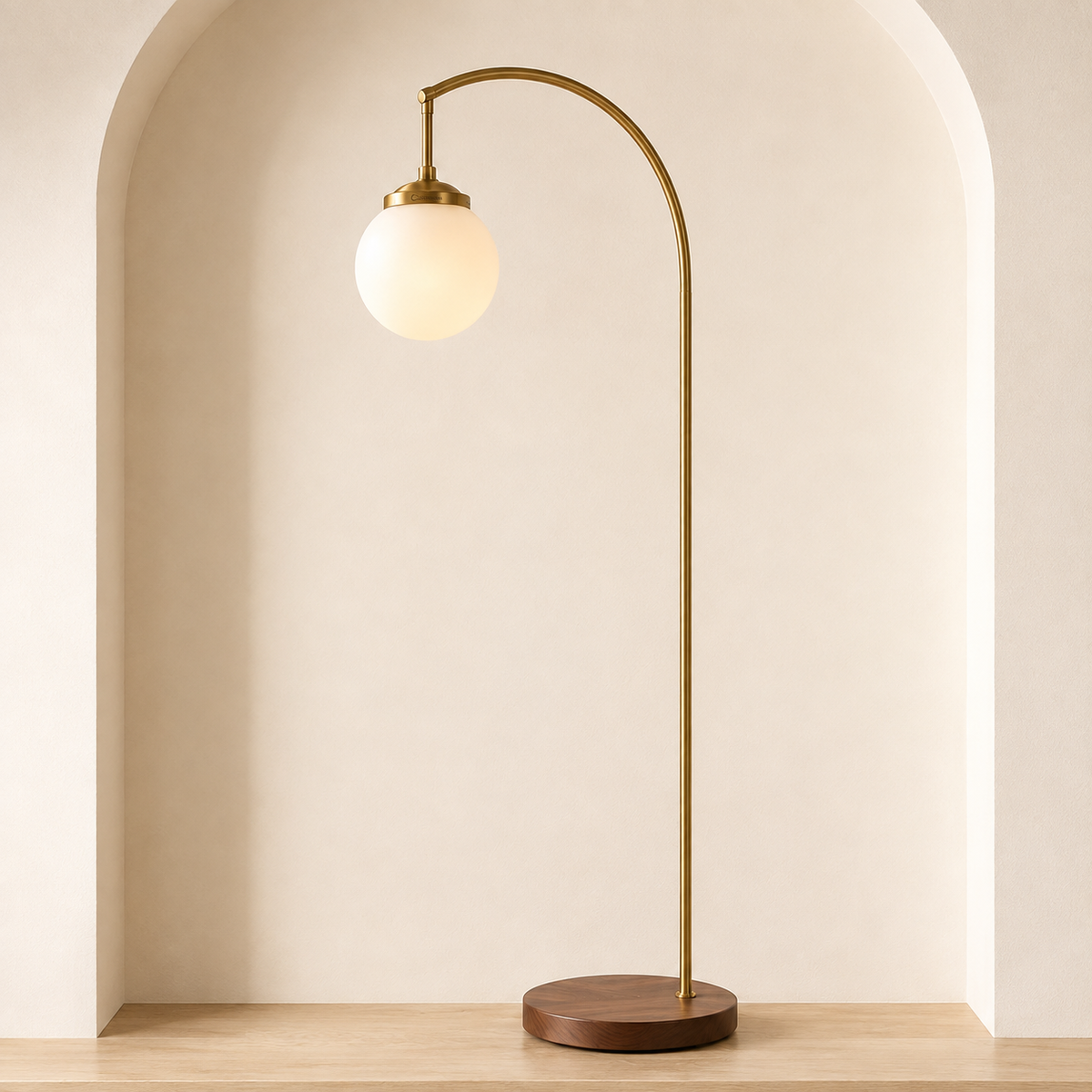 Caviren Arc Globe Floor Lamp