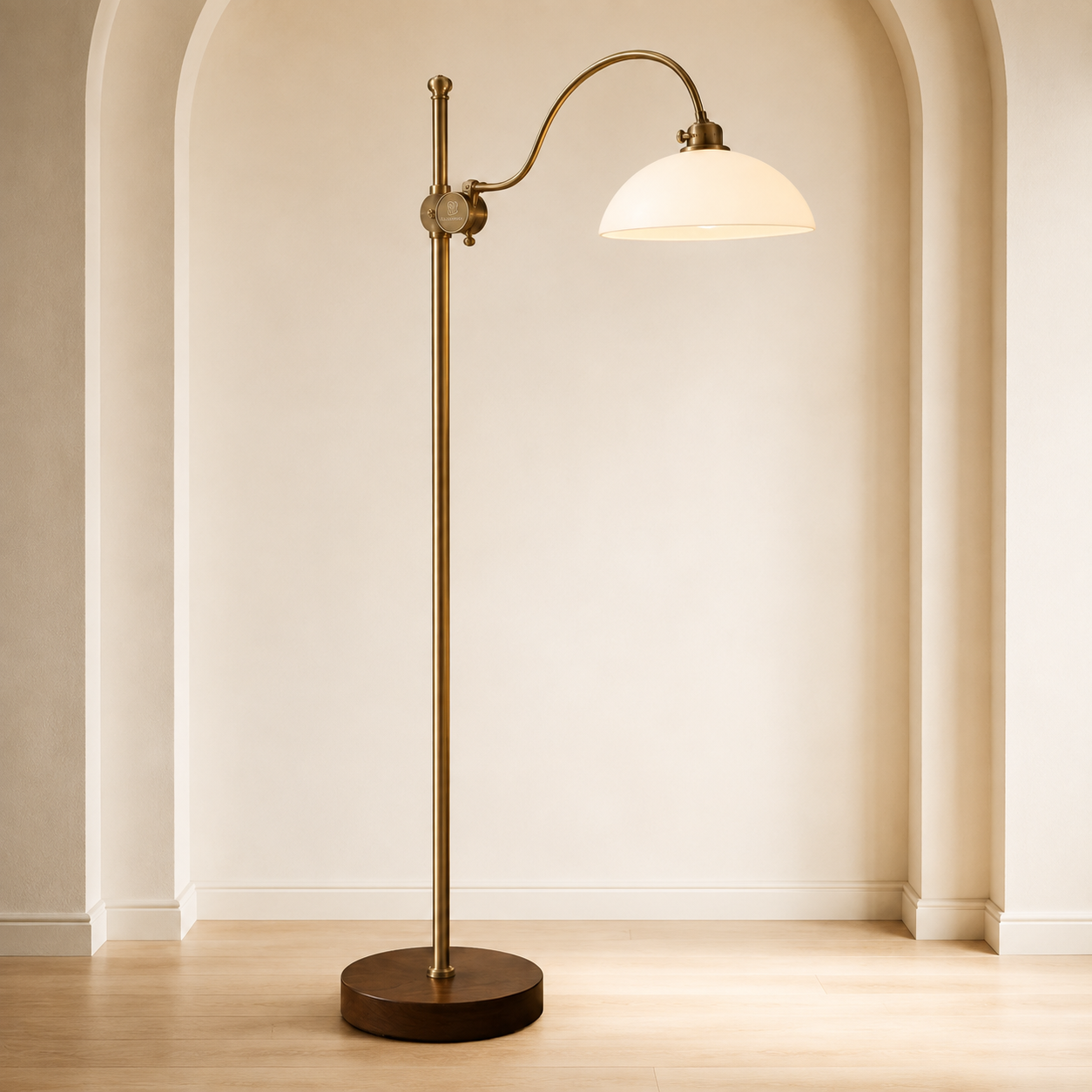 Caviren Arc Pivot Dome Floor Lamp