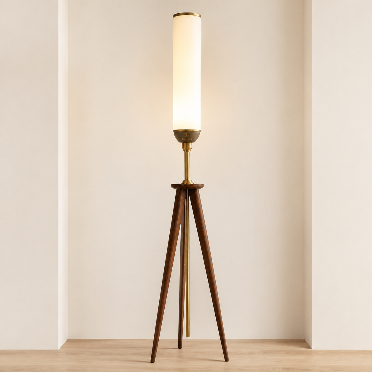Caviren Arc Tripod Column Floor Lamp
