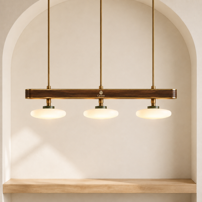 Caviren Line Pebble Row Pendant