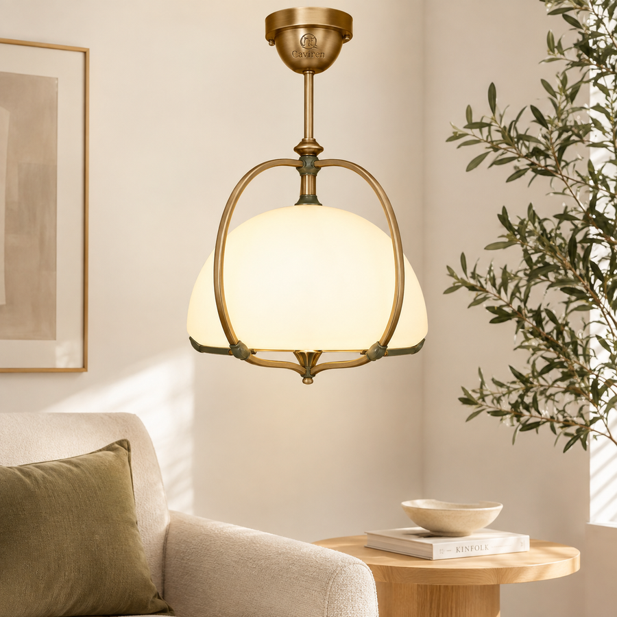 Caviren Halo Petal Dome Pendant Light