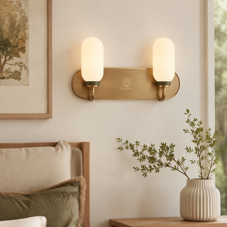 Caviren Veil Twin Petal Sconce