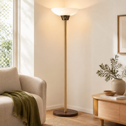 Caviren Arc Rise Torchiere Floor Lamp